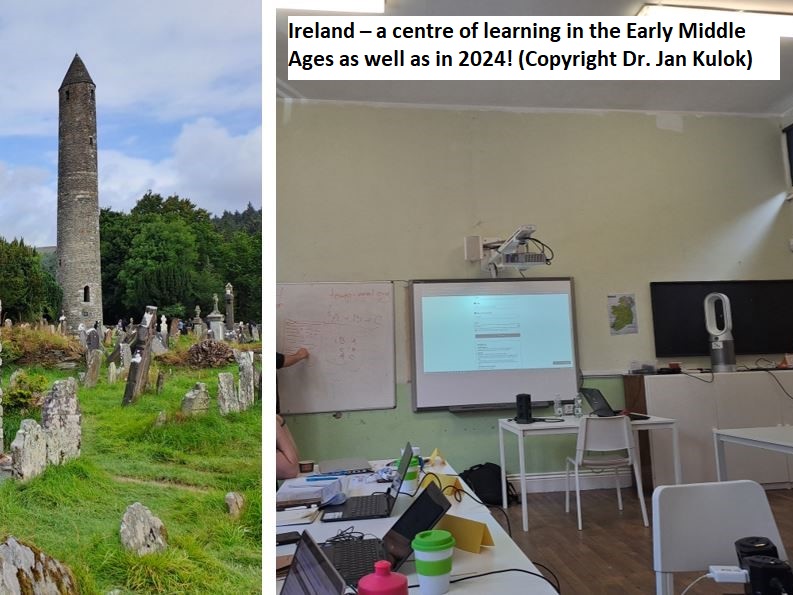 AI for CLIL: Irland als Wegbereiter des Lernens Historisch (Klosterruine) und heute (Multimediales Klassenzimmer)