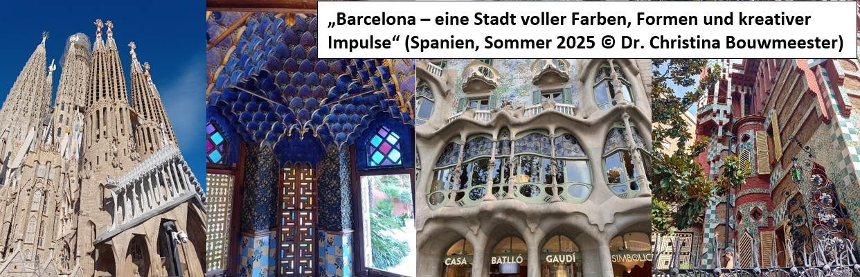 Bilder verschiedener Sehenswürdigkeiten in Barcelona